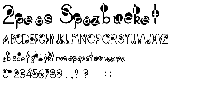2Peas Spazbucket font